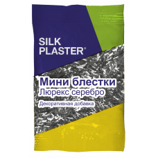 Блестки-мини Silk Plaster, серебряные палочки, Серебро